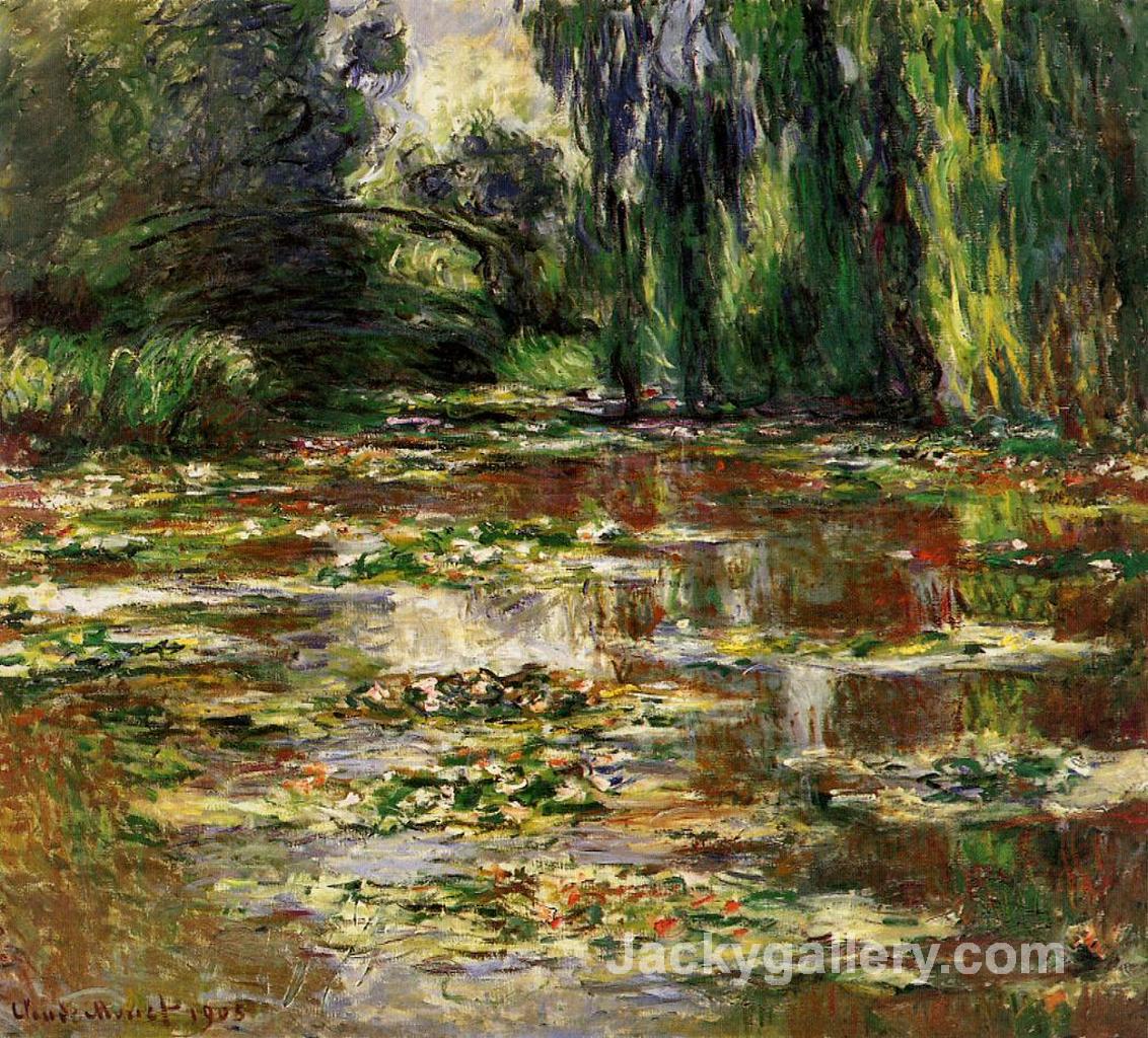 Japanese Bridge,Water Lilies by Claude Monet paintings reproduction